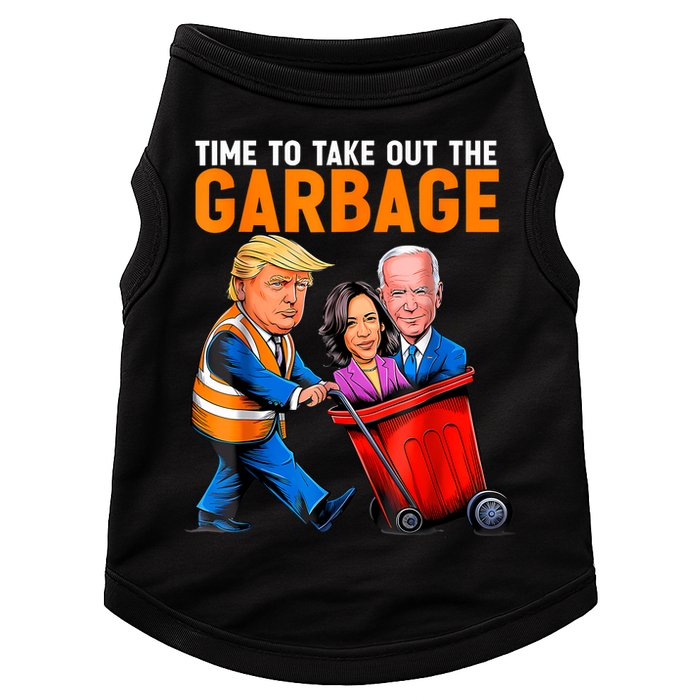 Garbage For Trump 2024 Funny Time To Take Out Garbage Biden Doggie Tank