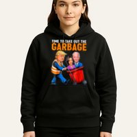 Garbage For Trump 2024 Funny Time To Take Out Garbage Biden Hoodie