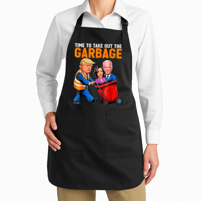 Garbage For Trump 2024 Funny Time To Take Out Garbage Biden Apron