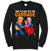 Garbage For Trump 2024 Funny Time To Take Out Garbage Biden Sweatshirt