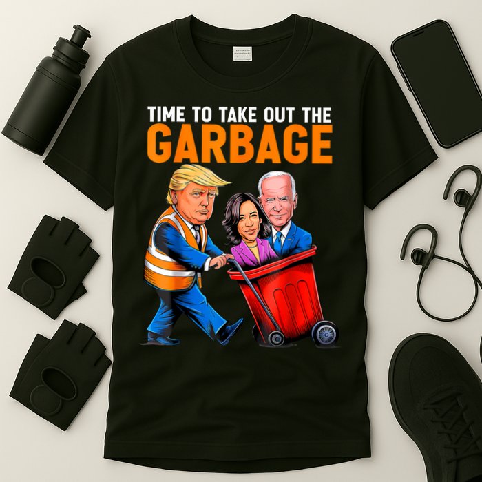Garbage For Trump 2024 Funny Time To Take Out Garbage Biden T-Shirt