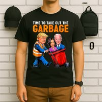 Garbage For Trump 2024 Funny Time To Take Out Garbage Biden T-Shirt
