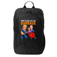 Garbage For Trump 2024 Funny Time To Take Out Garbage Biden City Backpack