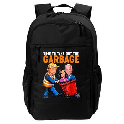 Garbage For Trump 2024 Funny Time To Take Out Garbage Biden Backpack