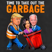 Garbage For Trump 2024 Funny Time To Take Out Garbage Biden Adult Drive Performance Visor
