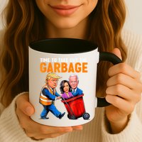 Garbage For Trump 2024 Funny Time To Take Out Garbage Biden Mug