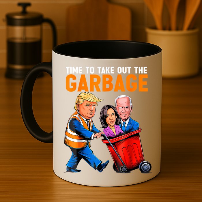 Garbage For Trump 2024 Funny Time To Take Out Garbage Biden Mug