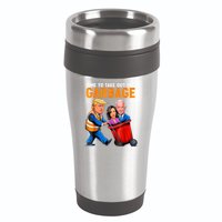 Garbage For Trump 2024 Funny Time To Take Out Garbage Biden 16oz Travel Tumbler
