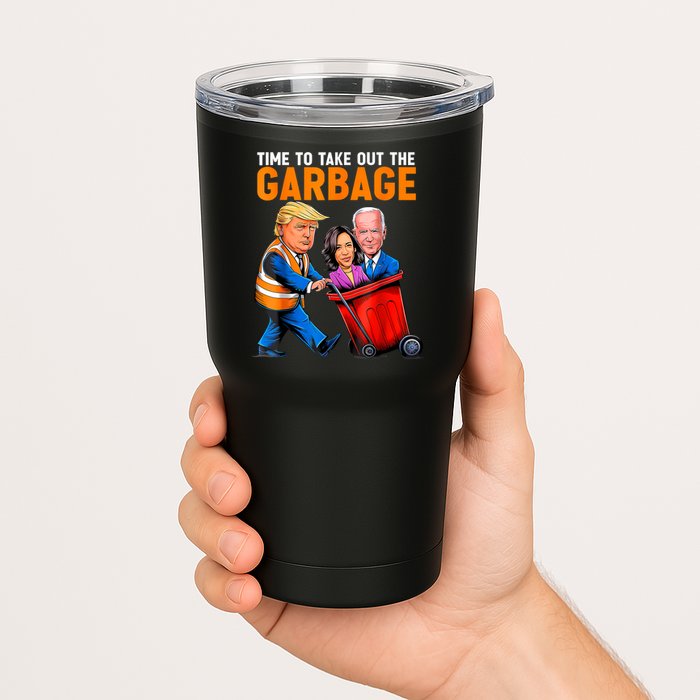 Garbage For Trump 2024 Funny Time To Take Out Garbage Biden Tumbler