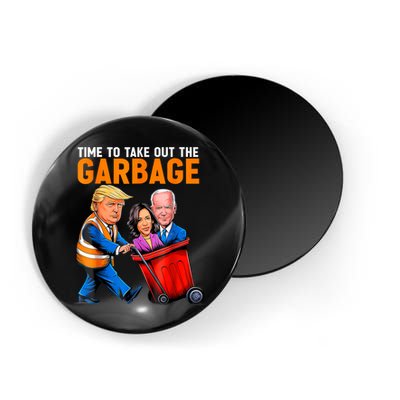 Garbage For Trump 2024 Funny Time To Take Out Garbage Biden Magnet