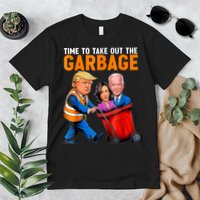 Garbage For Trump 2024 Funny Time To Take Out Garbage Biden Premium T-Shirt