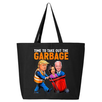 Garbage For Trump 2024 Funny Time To Take Out Garbage Biden 25L Jumbo Tote