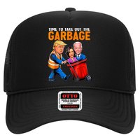 Garbage For Trump 2024 Funny Time To Take Out Garbage Biden Trucker Hat