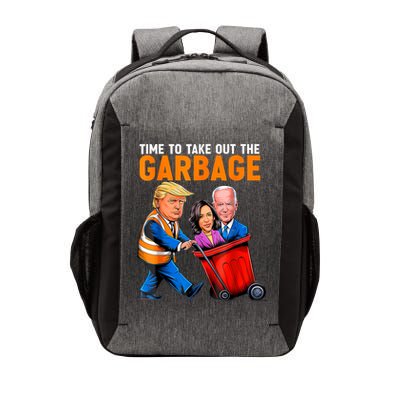 Garbage For Trump 2024 Funny Time To Take Out Garbage Biden Vector Backpack