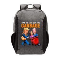 Garbage For Trump 2024 Funny Time To Take Out Garbage Biden Vector Backpack
