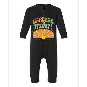 Garbage For Trump Make American Garbage Great Again Infant Fleece One Piece