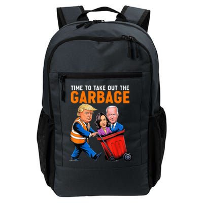 Garbage For Trump 2024 Time To Take Out Garbage Biden Daily Commute Backpack