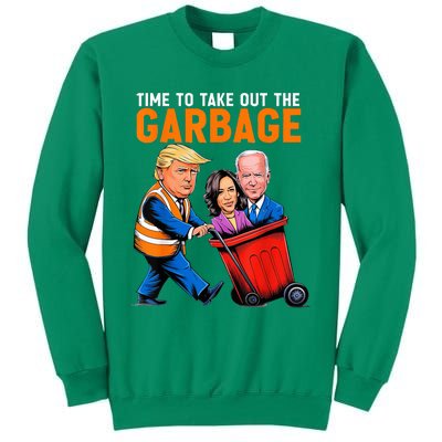 Garbage For Trump 2024 Time To Take Out Garbage Biden Sweatshirt