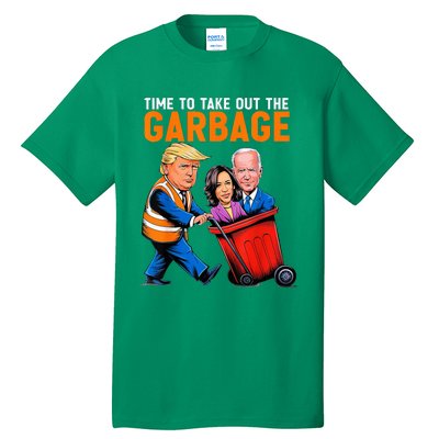 Garbage For Trump 2024 Time To Take Out Garbage Biden Tall T-Shirt