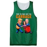 Garbage For Trump 2024 Time To Take Out Garbage Biden Mesh Reversible Basketball Jersey Tank