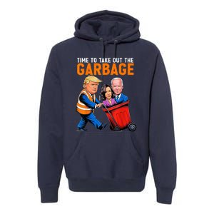 Garbage For Trump 2024 Time To Take Out Garbage Biden Premium Hoodie