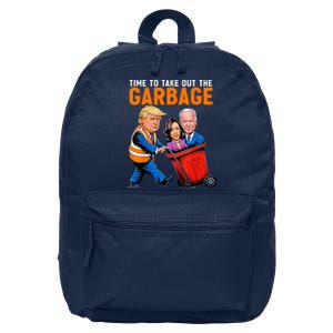 Garbage For Trump 2024 Time To Take Out Garbage Biden 16 in Basic Backpack