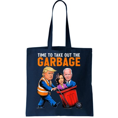 Garbage For Trump 2024 Time To Take Out Garbage Biden Tote Bag