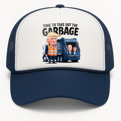 Garbage For Trump 2024 Time To Take Out Garbage Biden Trucker Hat