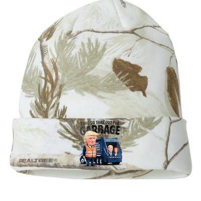 Garbage For Trump 2024 Time To Take Out Garbage Biden Kati Licensed 12" Camo Beanie