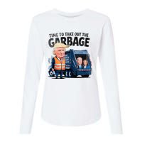 Garbage For Trump 2024 Time To Take Out Garbage Biden Womens Cotton Relaxed Long Sleeve T-Shirt