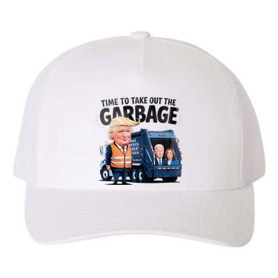 Garbage For Trump 2024 Time To Take Out Garbage Biden Yupoong Adult 5-Panel Trucker Hat