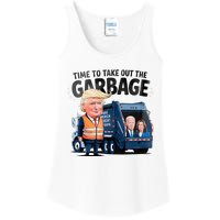 Garbage For Trump 2024 Time To Take Out Garbage Biden Ladies Essential Tank