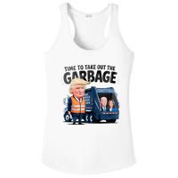 Garbage For Trump 2024 Time To Take Out Garbage Biden Ladies PosiCharge Competitor Racerback Tank