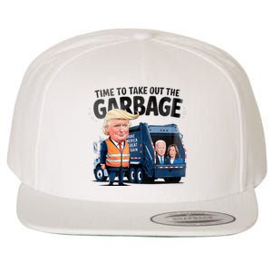 Garbage For Trump 2024 Time To Take Out Garbage Biden Wool Snapback Cap