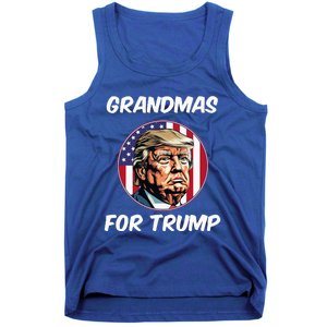 Grandmas For Trump American Flag Tank Top