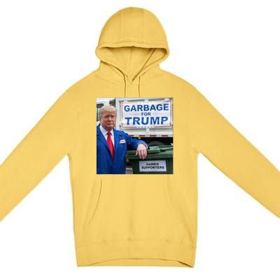 Garbage For Trump Premium Pullover Hoodie