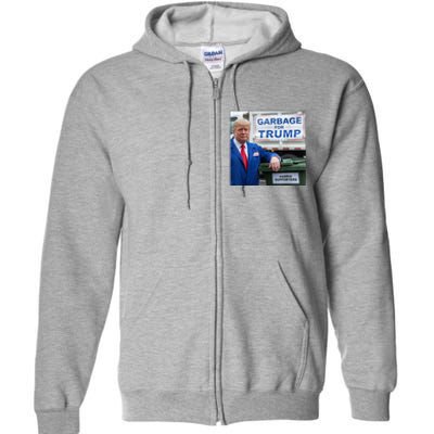 Garbage For Trump Full Zip Hoodie