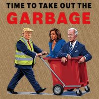Garbage For Trump 2024 Time To Take Out The Garbage Cotton Canvas Backpack