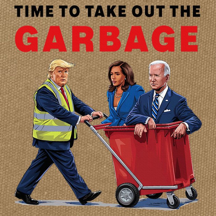 Garbage For Trump 2024 Time To Take Out The Garbage Cotton Canvas Backpack