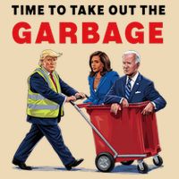 Garbage For Trump 2024 Time To Take Out The Garbage Drawstring Bag