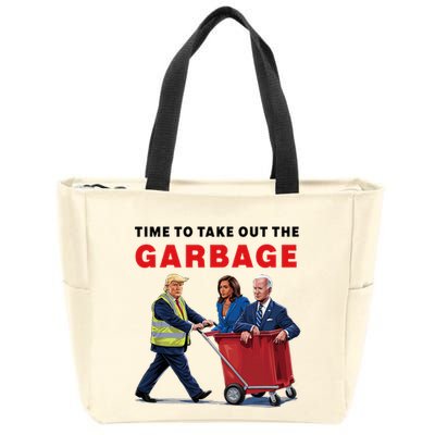 Garbage For Trump 2024 Time To Take Out The Garbage Zip Tote Bag