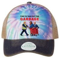 Garbage For Trump 2024 Time To Take Out The Garbage Legacy Tie Dye Trucker Hat