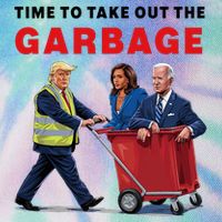 Garbage For Trump 2024 Time To Take Out The Garbage Legacy Tie Dye Trucker Hat