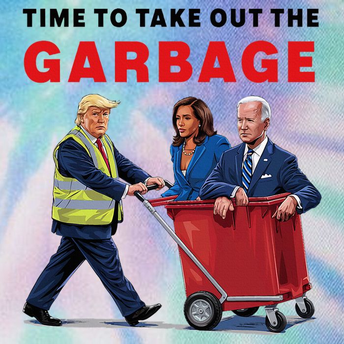 Garbage For Trump 2024 Time To Take Out The Garbage Legacy Tie Dye Trucker Hat