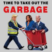 Garbage For Trump 2024 Time To Take Out The Garbage Tie-Dye T-Shirt