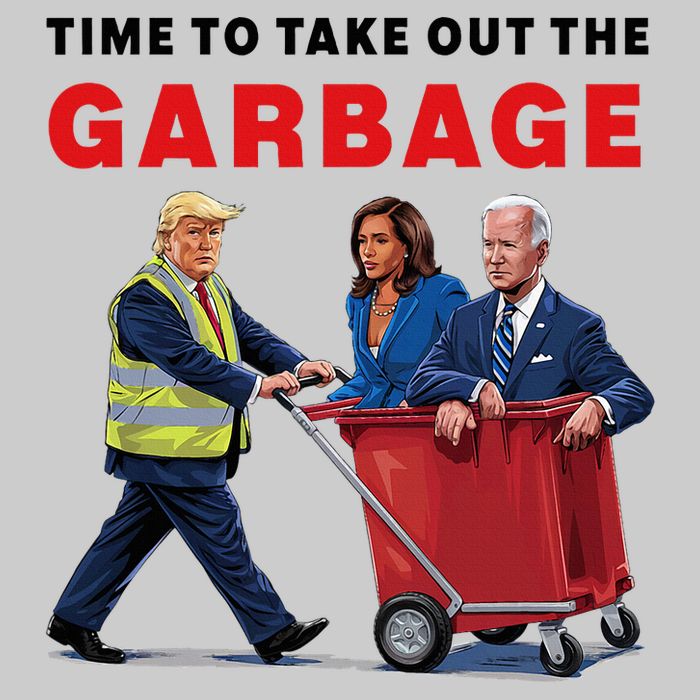 Garbage For Trump 2024 Time To Take Out The Garbage Tie-Dye T-Shirt