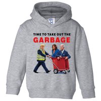 Garbage For Trump 2024 Time To Take Out The Garbage Toddler Hoodie