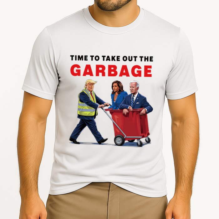 Garbage For Trump 2024 Time To Take Out The Garbage Performance Shirt