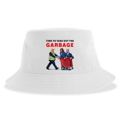 Garbage For Trump 2024 Time To Take Out The Garbage Sustainable Bucket Hat