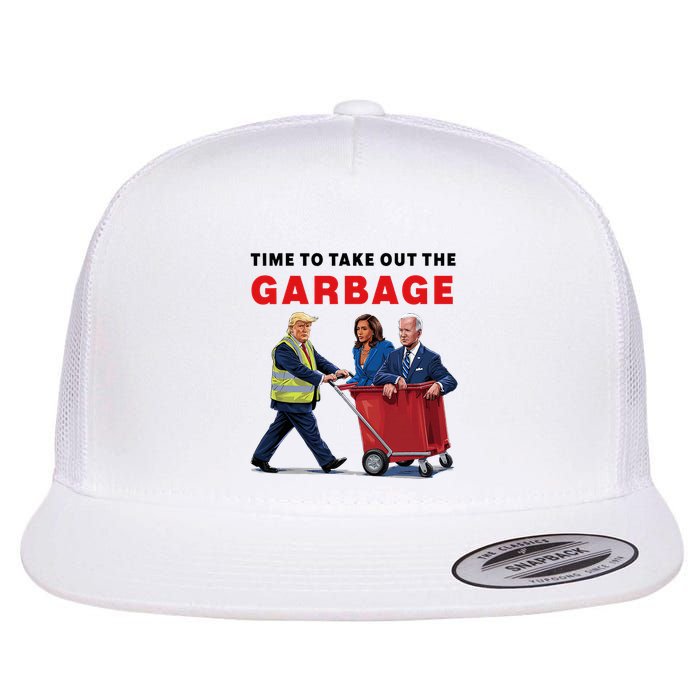 Garbage For Trump 2024 Time To Take Out The Garbage Flatbill Hat